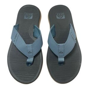 Reef Santa Ana Flip Flops Men's Size 9 Navy Flip Flops DISPLAY PAIR